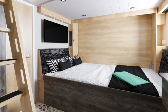 S-Pod 6 pull down bed made up