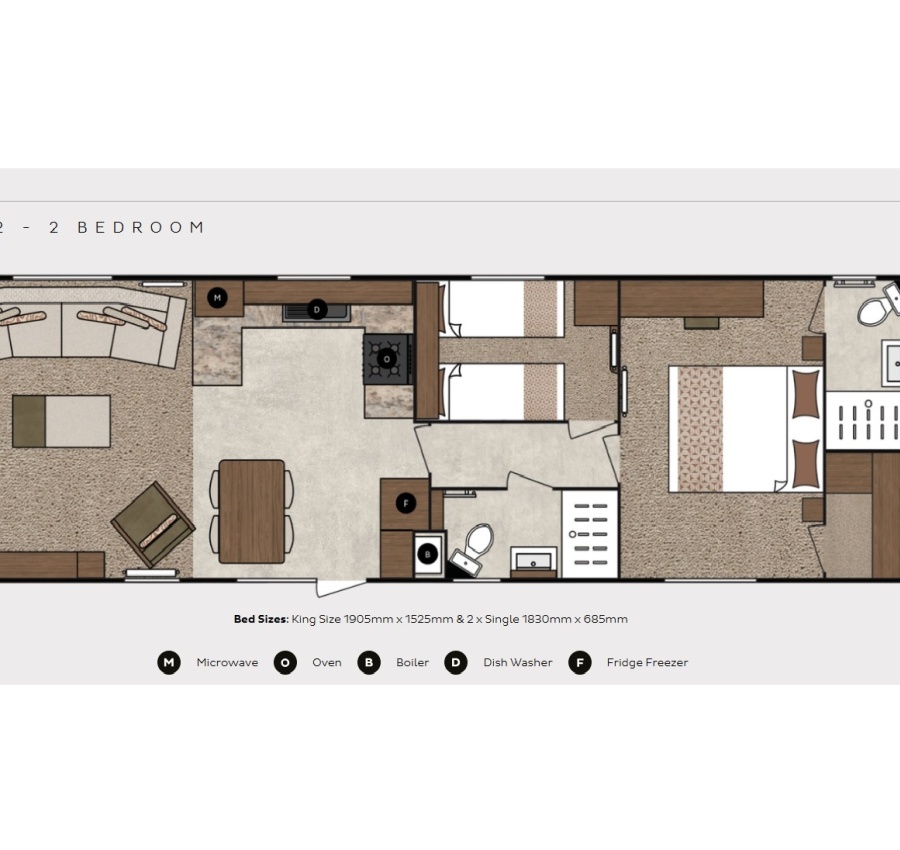 Super Luxury Caravans (2 Bed)