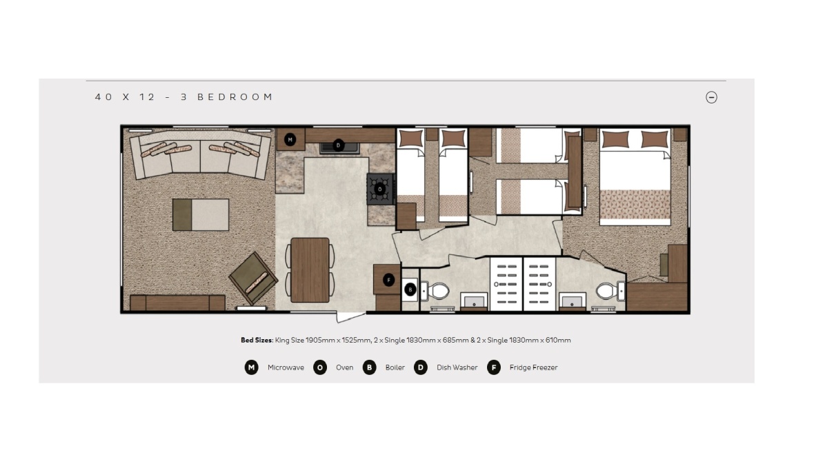 Super Luxury Caravan (3 Bed)