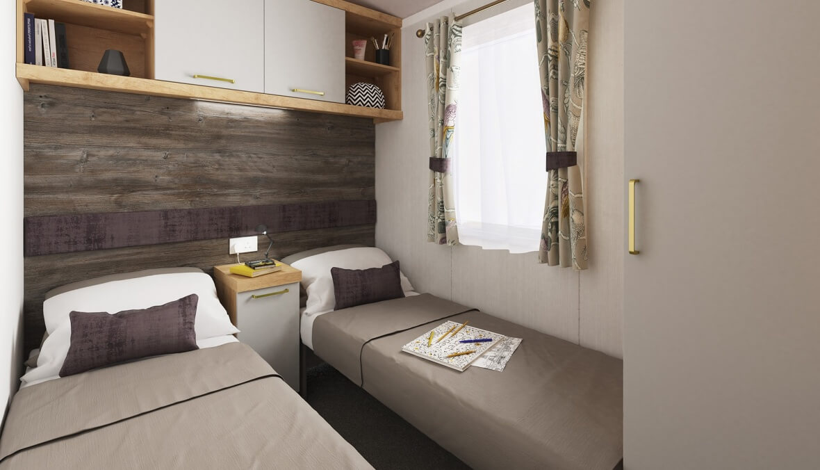 2022 Swift Bordeaux - Twin Bedroom