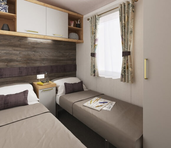 2022 Swift Bordeaux - Twin Bedroom