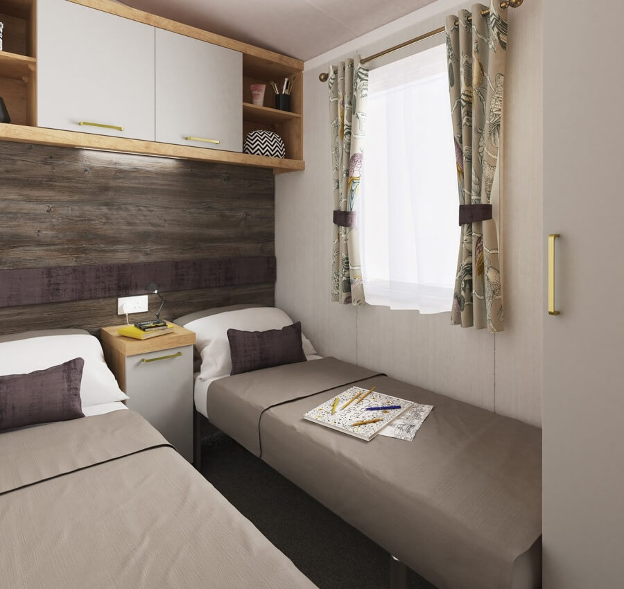 2022 Swift Bordeaux - Twin Bedroom