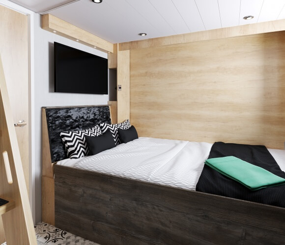 S-Pod 6 pull down bed made up